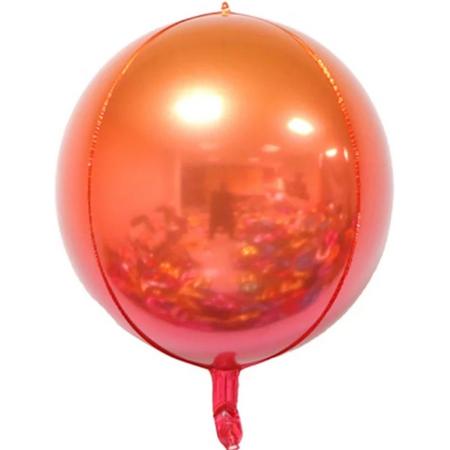 Folie ballon Oranje- Rood| 22 inch | 55 cm | Oranje | Rood| DM-Products